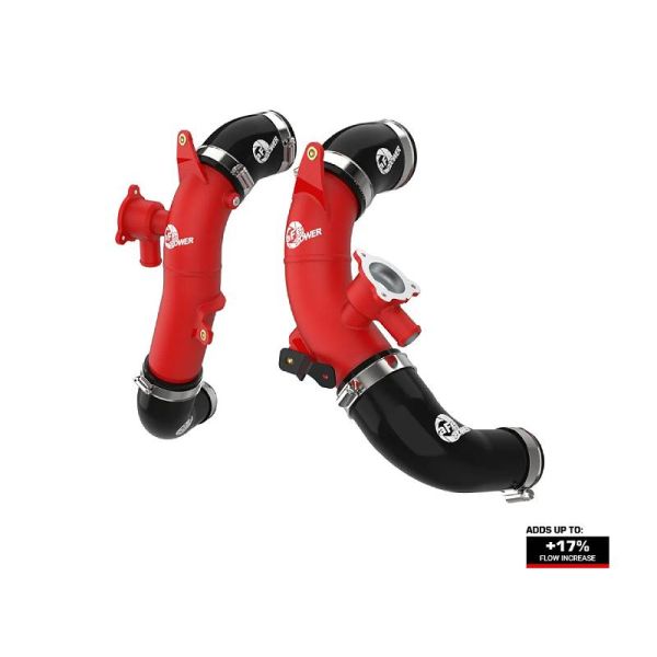 Hot Side Charge Piping, Red for 2022 Up Toyota Tundra and Sequoia 3.4TT Hybrid