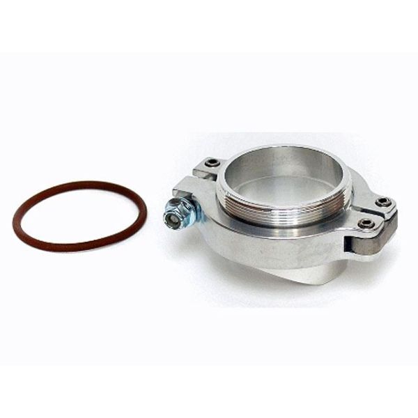 Blow Off Valve Inlet Mounting Flange + Clamp Kit for TiAL QJR - Aluminum-Universal Installation Accessories Search Results-52.630000