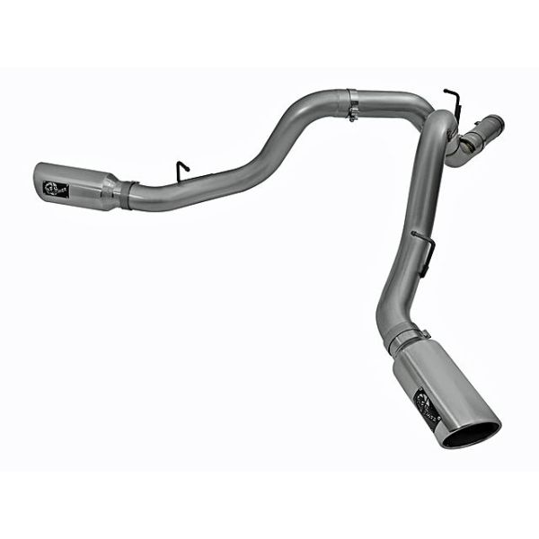 aFe Power Large Bore-HD 4 Inch 409 Stainless Steel DPF-Back Exhaust System-Turbo Kits Chevy Duramax Performance Parts Chevy Silverado Performance Parts GMC Sierra Performance Parts GMC Duramax Performance Parts Duramax Performance Parts Diesel Performance Parts Diesel Search Results Search Results-860.480000