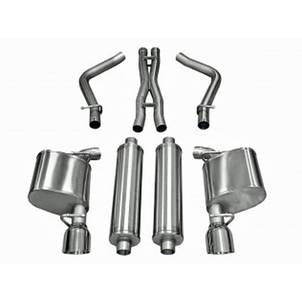 Corsa Performance Dual Rear Exit Cat-Back with 4.5 Inch Tips - Sport Sound Level-Turbo Kits Chrysler 300 Performance Parts Search Results-2473.000000