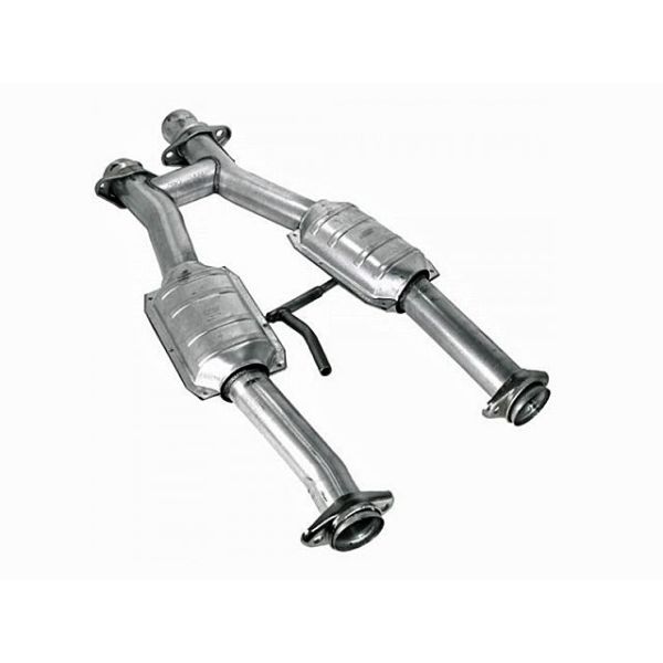 BBK Performance Short Mid H Pipe with Catalytic Converters - Aluminized Steel-Turbo Kits Ford Mustang Performance Parts Search Results-599.990000