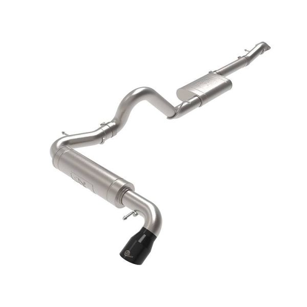 2021+ Bronco aFe Apollo GT 3" SS CAT Back Exhaust - Black Tip