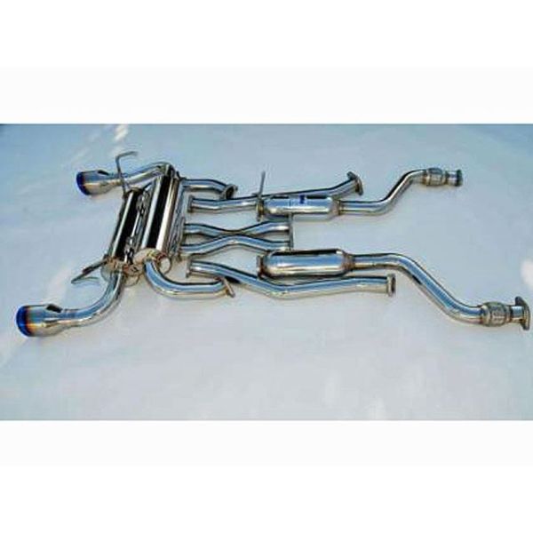 Invidia Gemini Rolled Titanium Tip Cat Back Exhaust - 2 Dr - 60mm