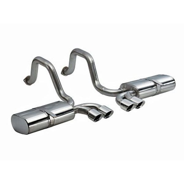 Corsa Perfromance Dual Rear Exit Axle-Back with Twin 3.5 Inch Tips - Sport Sound Level