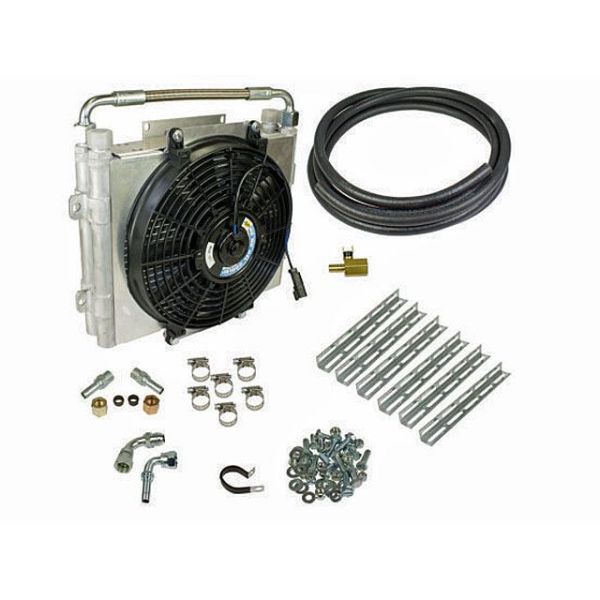 BD Diesel Xtrude Double Stacked Transmission Cooler Kit - Universial 0.50 inch Tubing