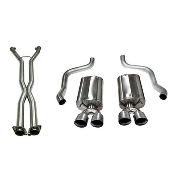 Corsa Performance Dual Rear Exit Cat-Back with Twin 3.5 Inch Tips - Sport Spound Level