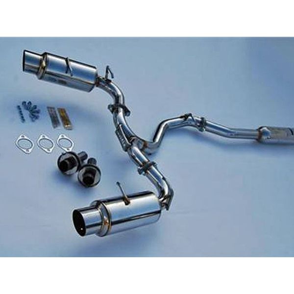 Invidia N1 Polish Tip Cat Back Exhaust - 60mm