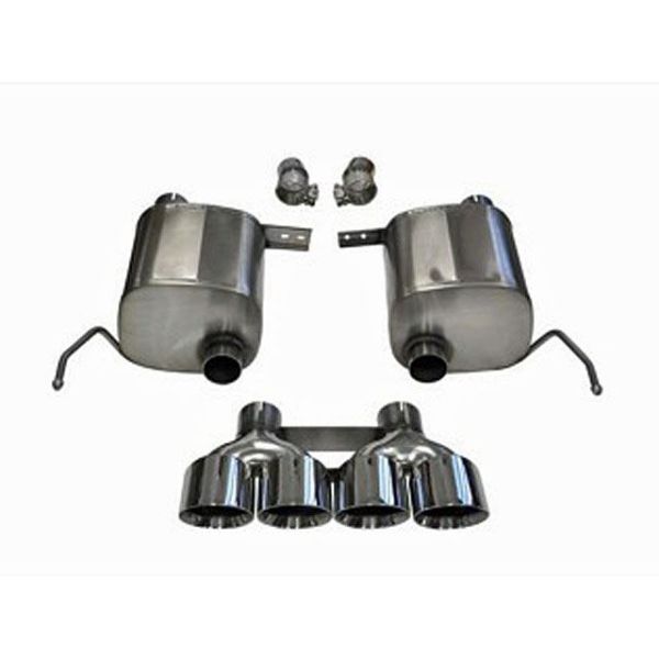 Corsa Performance Valve-Back Exhaust System with quad 4.5 Inch Tips - Sport Sound Level