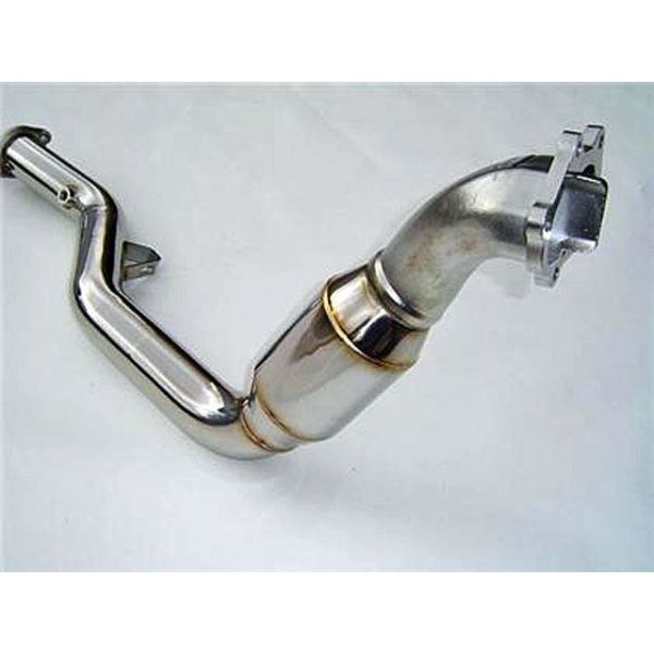 Invidia  Polished Divided Wastegate Downpipe with High Flow Cat